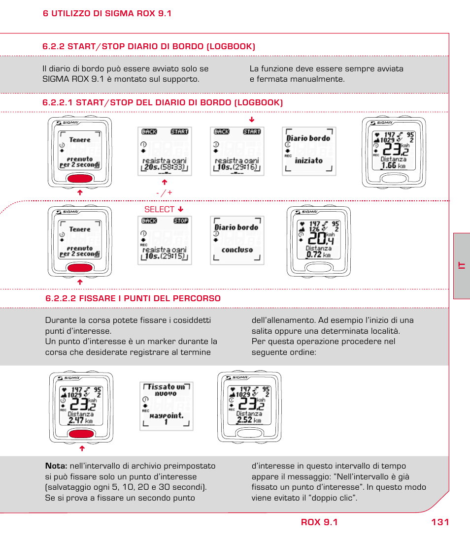 SIGMA ROX 9.1 User Manual | Page 131 / 184
