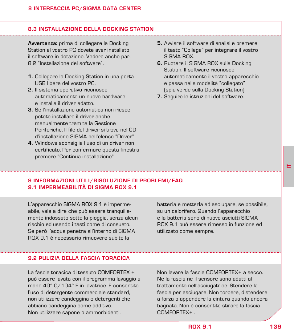 SIGMA ROX 9.1 User Manual | Page 139 / 184