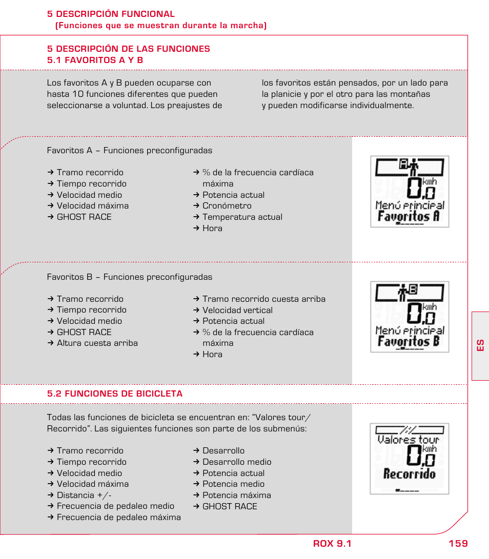 SIGMA ROX 9.1 User Manual | Page 159 / 184