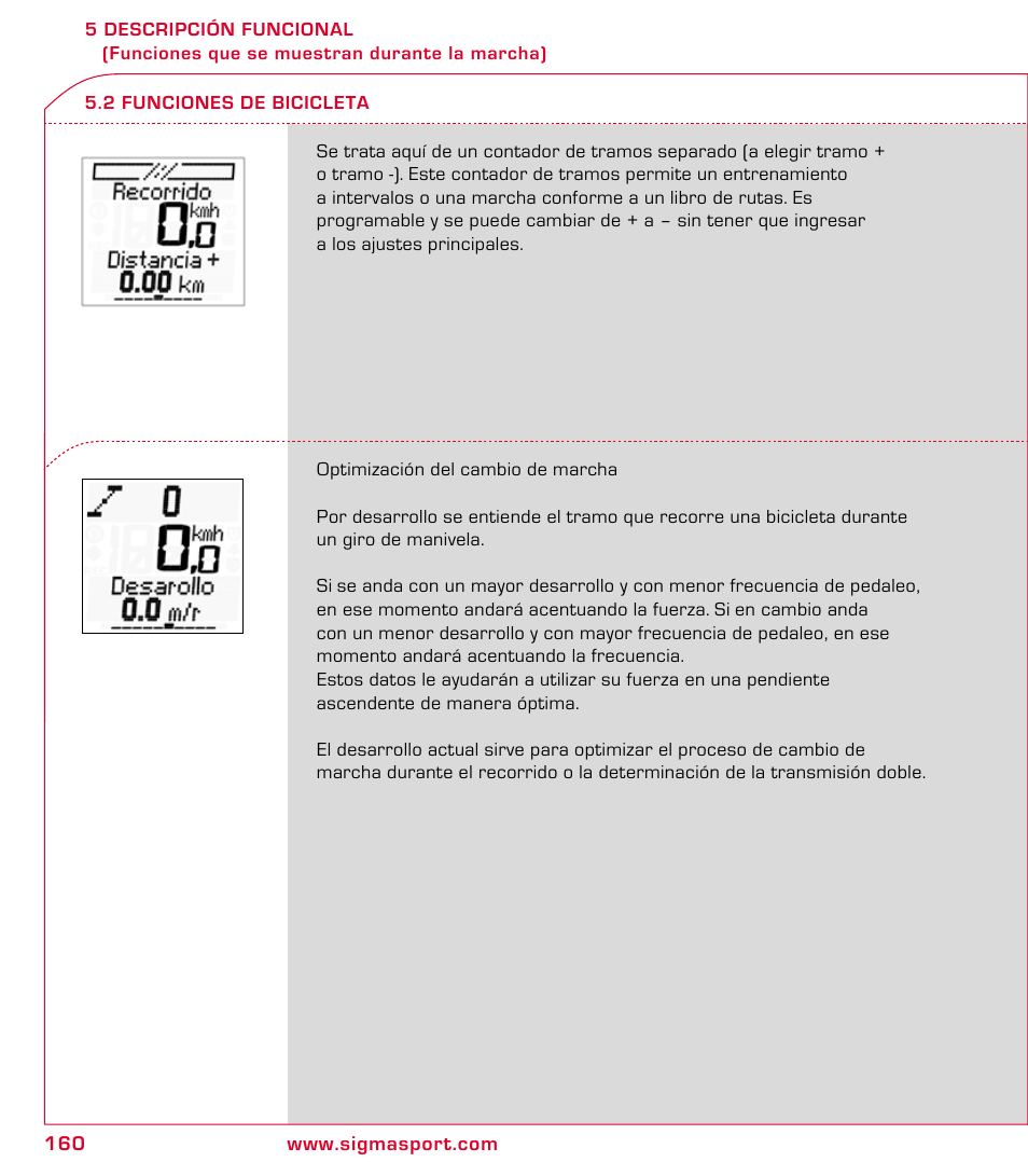 SIGMA ROX 9.1 User Manual | Page 160 / 184