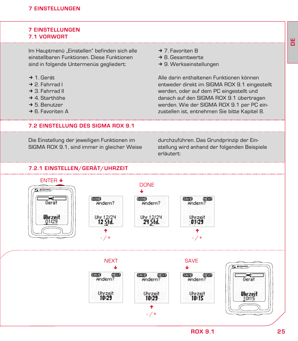 SIGMA ROX 9.1 User Manual | Page 25 / 184