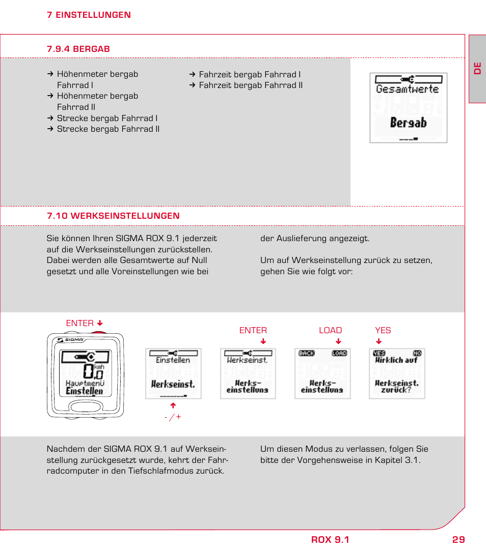 SIGMA ROX 9.1 User Manual | Page 29 / 184