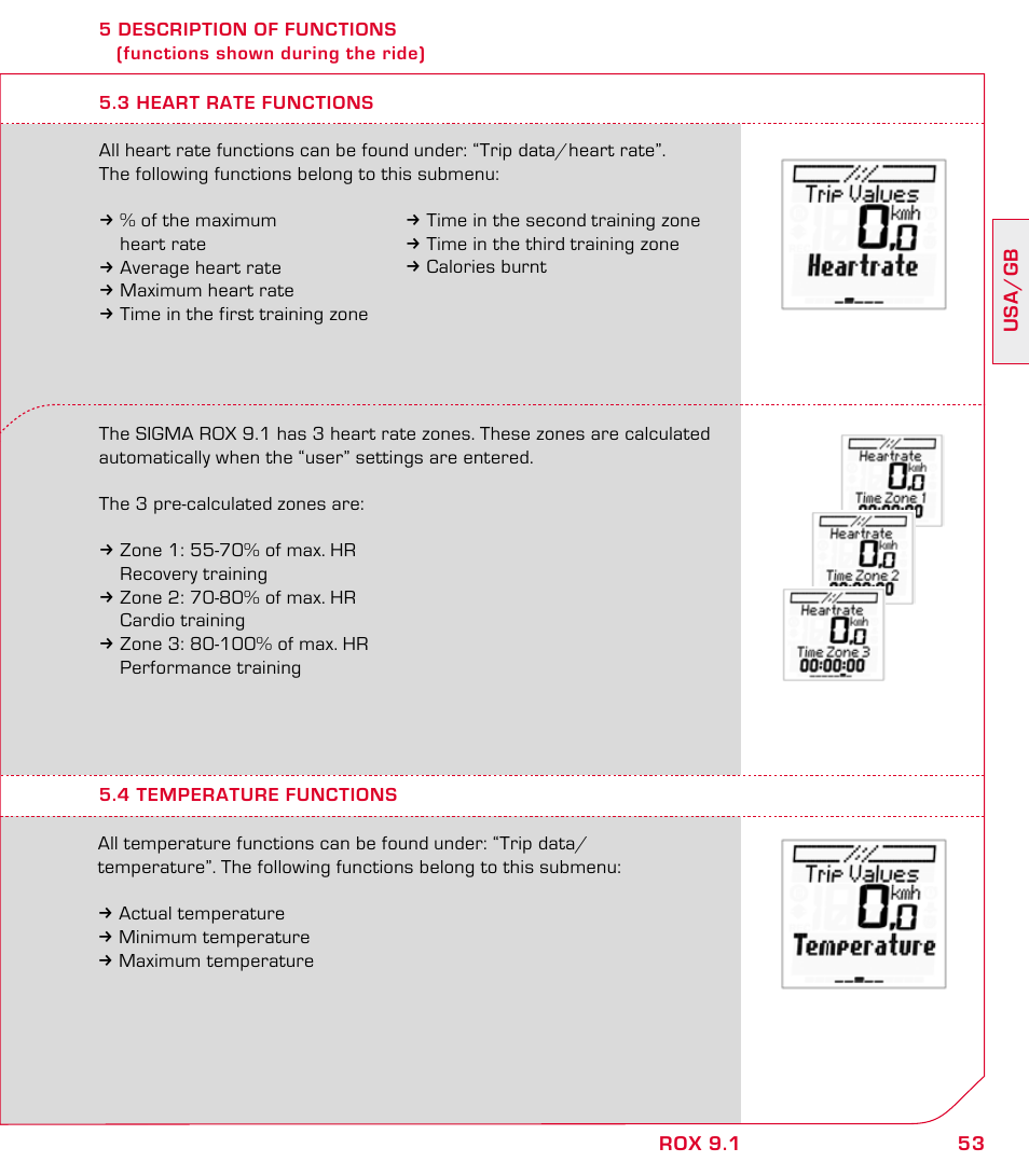 SIGMA ROX 9.1 User Manual | Page 53 / 184