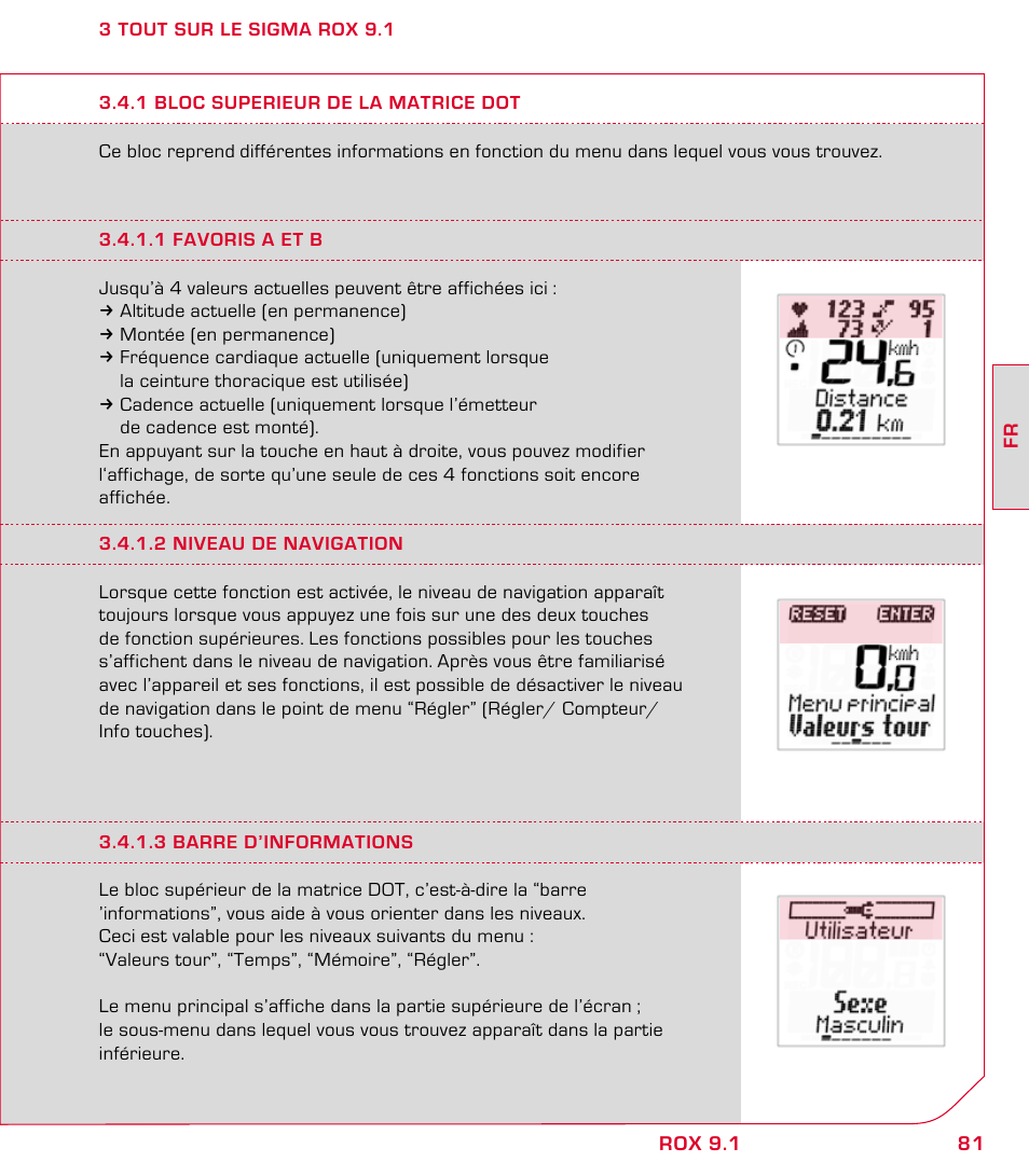 SIGMA ROX 9.1 User Manual | Page 81 / 184