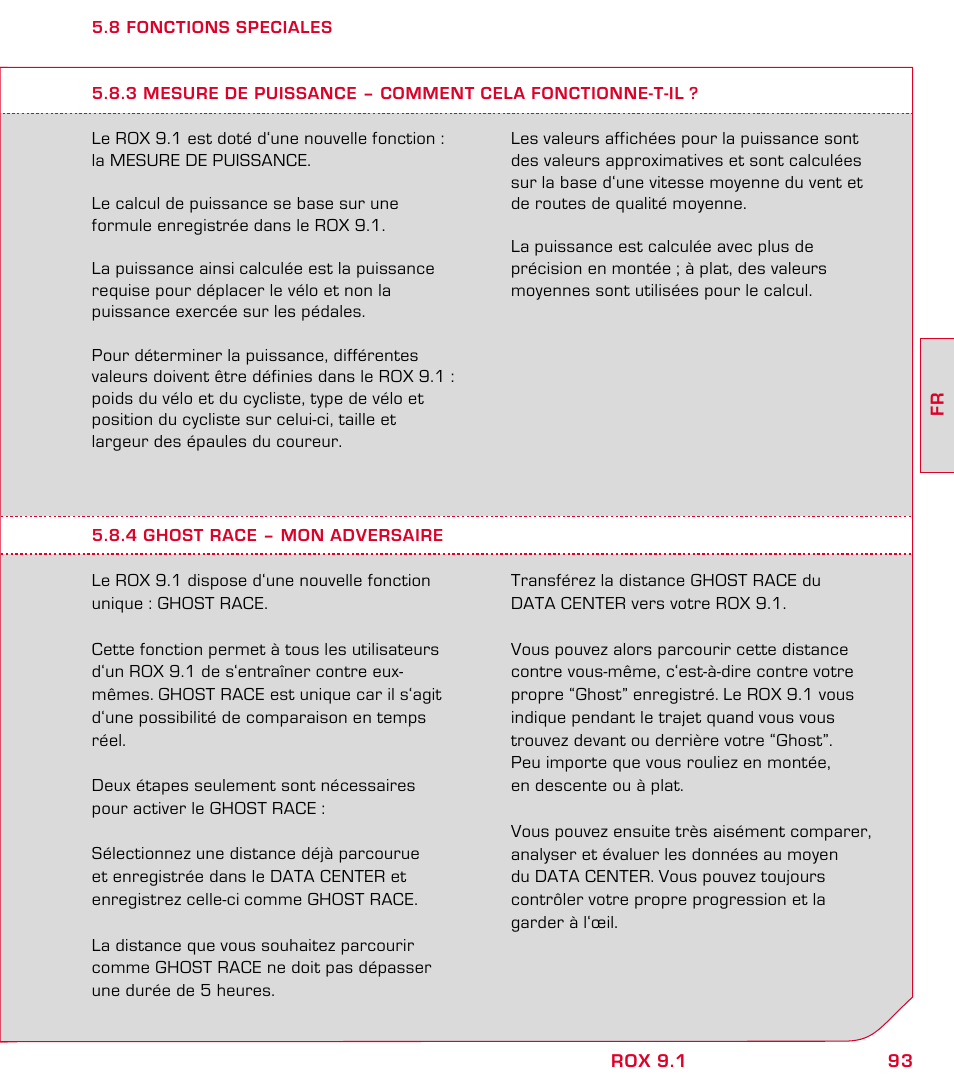 SIGMA ROX 9.1 User Manual | Page 93 / 184