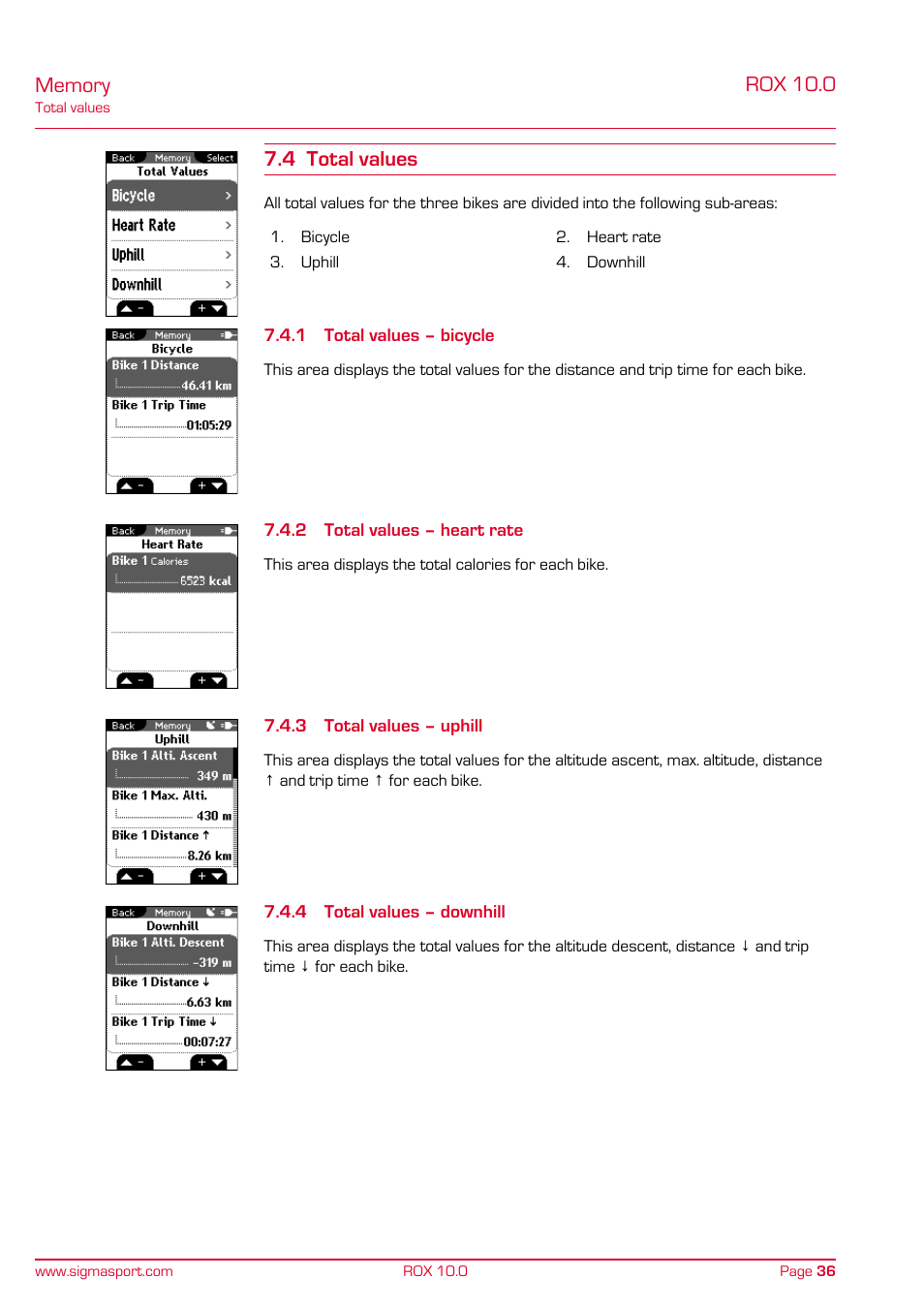 SIGMA ROX 10.0 GPS User Manual | Page 36 / 60