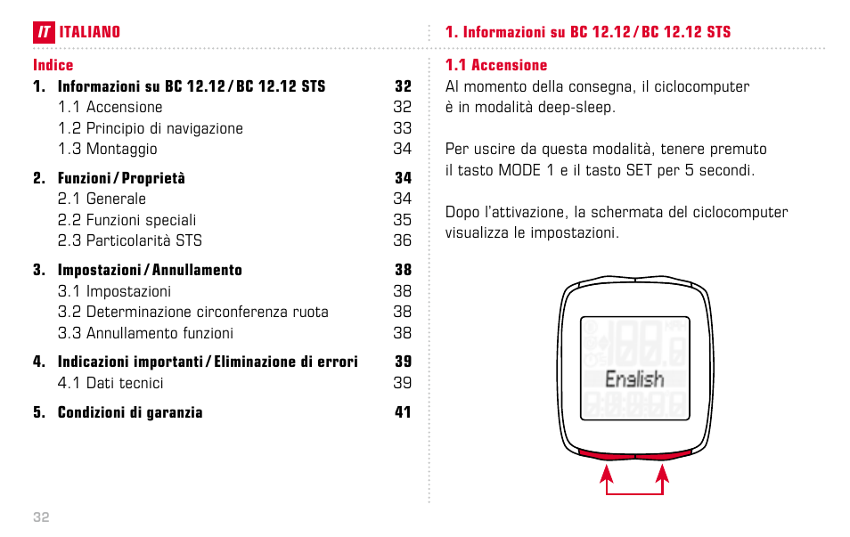 SIGMA BC 12.12 STS User Manual | Page 32 / 124