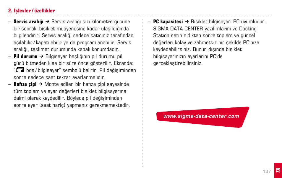SIGMA BC 14.12 STS ALTI User Manual | Page 137 / 148