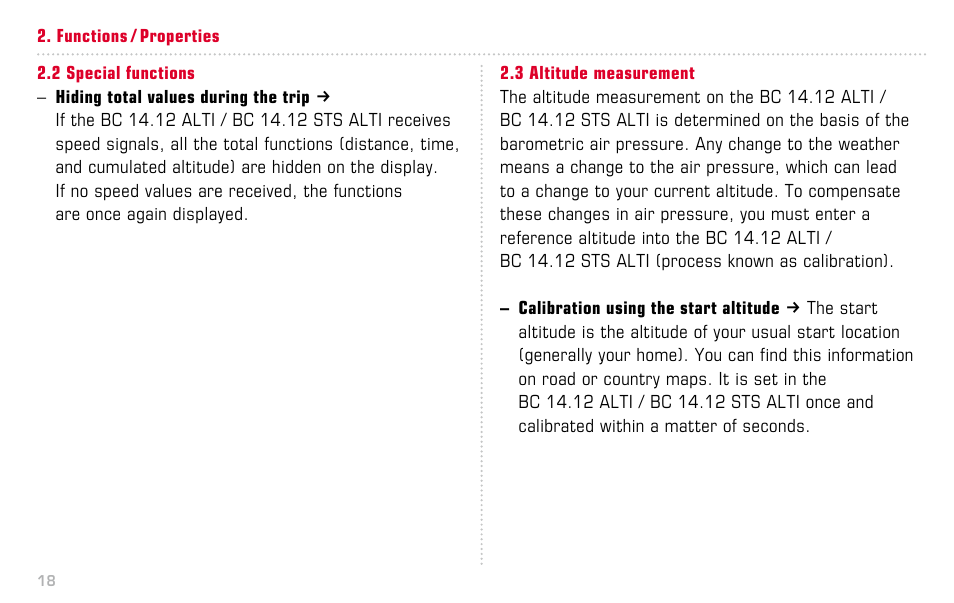 SIGMA BC 14.12 STS ALTI User Manual | Page 18 / 148