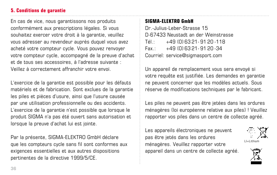 SIGMA BC 14.12 STS ALTI User Manual | Page 36 / 148