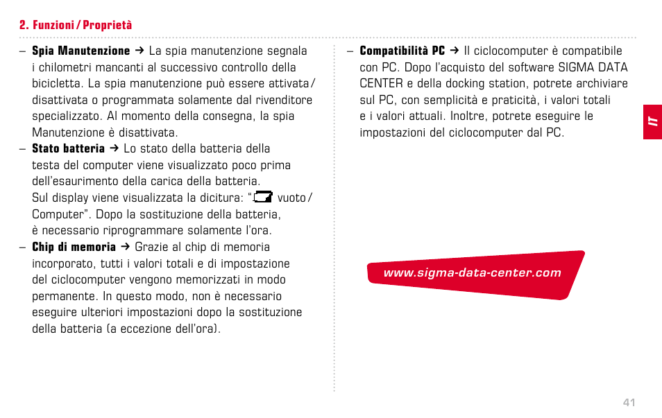 SIGMA BC 14.12 STS ALTI User Manual | Page 41 / 148