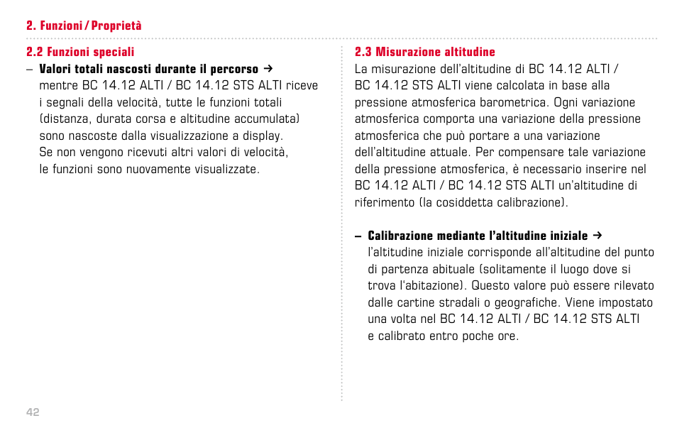 SIGMA BC 14.12 STS ALTI User Manual | Page 42 / 148