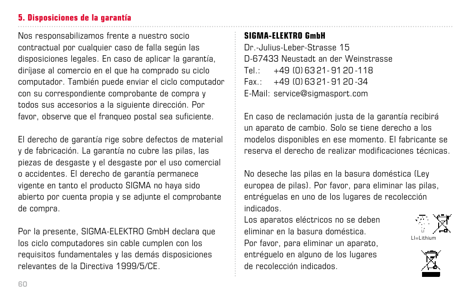 SIGMA BC 14.12 STS ALTI User Manual | Page 60 / 148