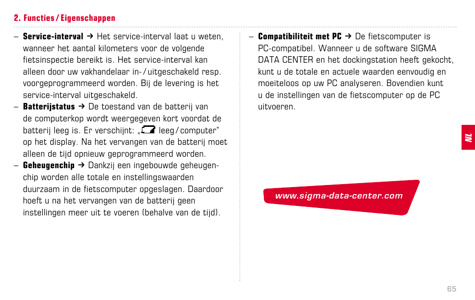 SIGMA BC 14.12 STS ALTI User Manual | Page 65 / 148