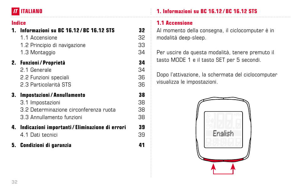 SIGMA BC 16.12 STS User Manual | Page 32 / 124