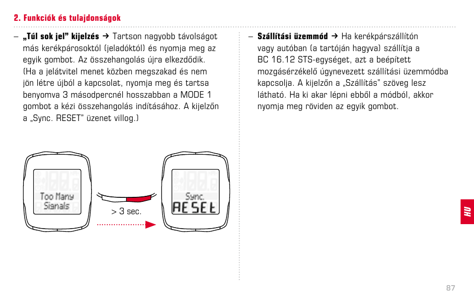 SIGMA BC 16.12 STS User Manual | Page 87 / 124