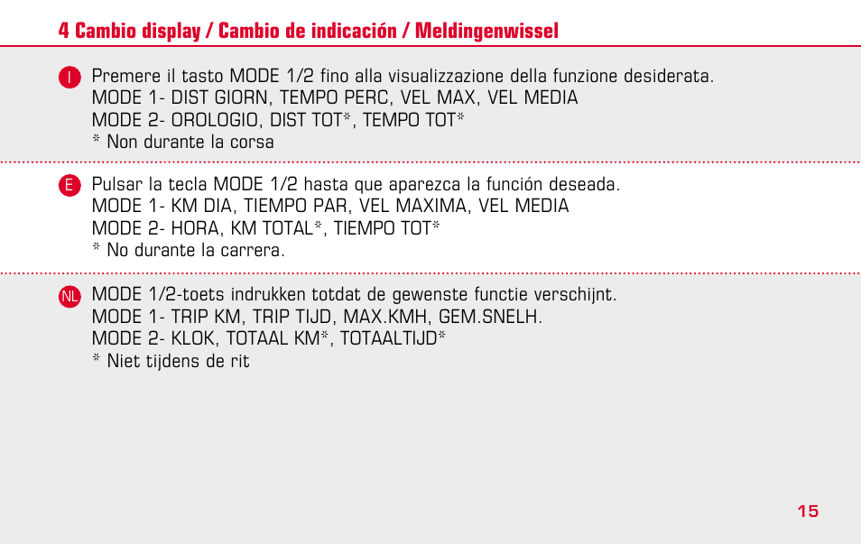 SIGMA BC 1009 STS User Manual | Page 15 / 100