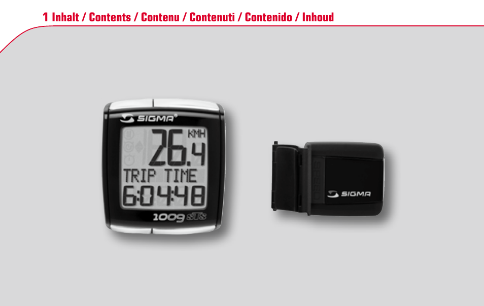 SIGMA BC 1009 STS User Manual | Page 2 / 100