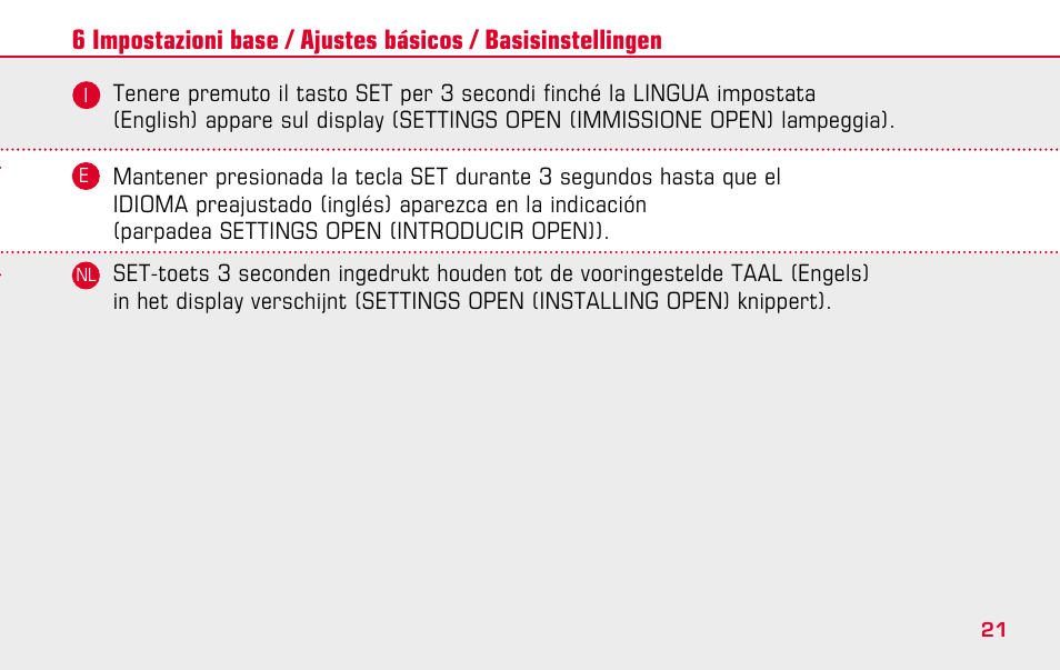 SIGMA BC 1009 STS User Manual | Page 21 / 100