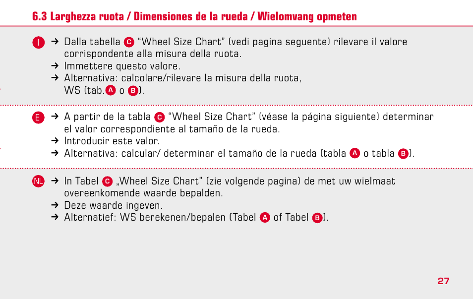 SIGMA BC 1009 STS User Manual | Page 27 / 100