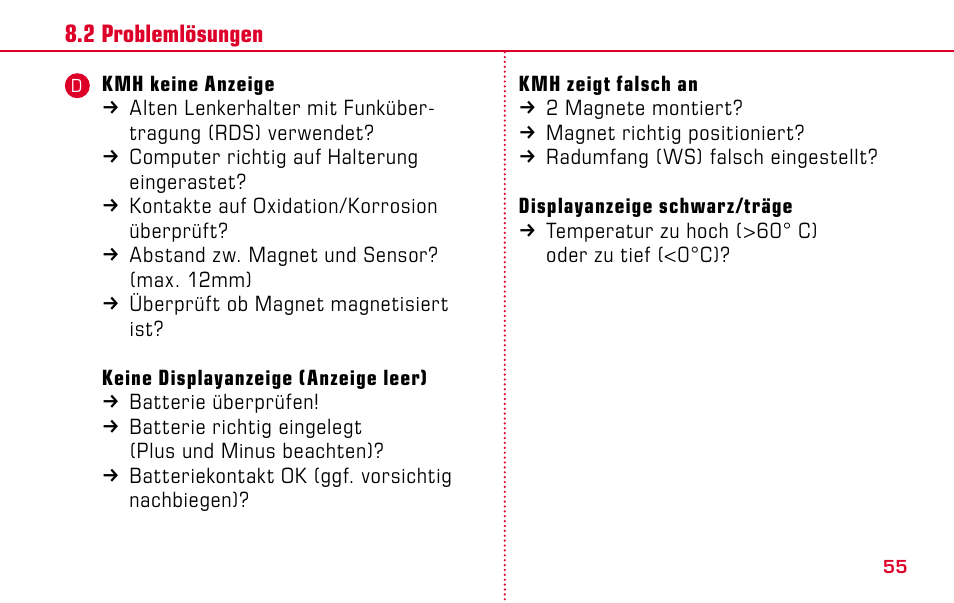 SIGMA BC 1009 STS User Manual | Page 55 / 100