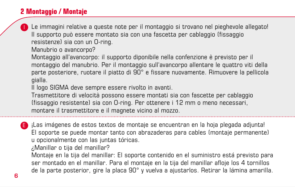 SIGMA BC 1009 STS User Manual | Page 6 / 100