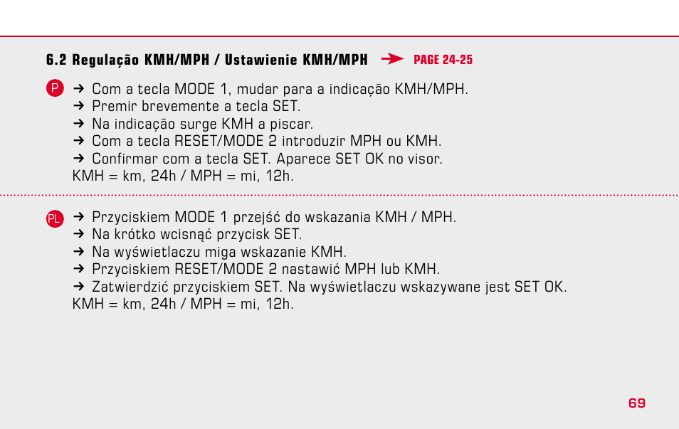 SIGMA BC 1009 STS User Manual | Page 69 / 100