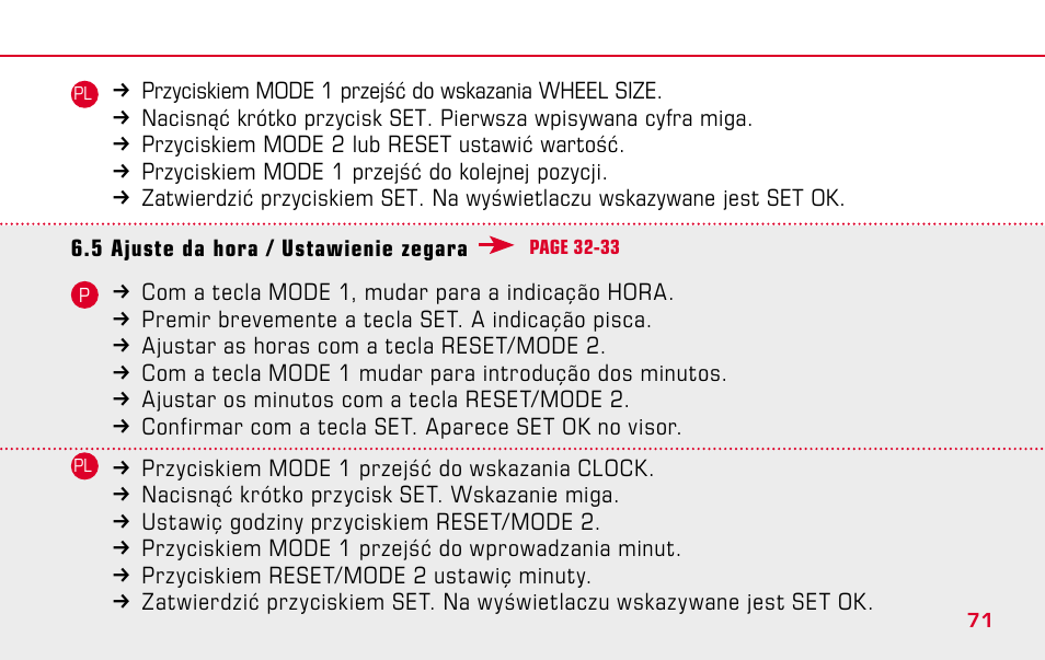 SIGMA BC 1009 STS User Manual | Page 71 / 100