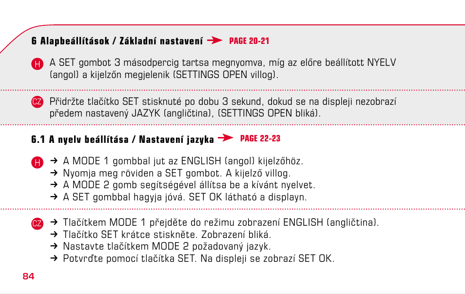 SIGMA BC 1009 STS User Manual | Page 84 / 100