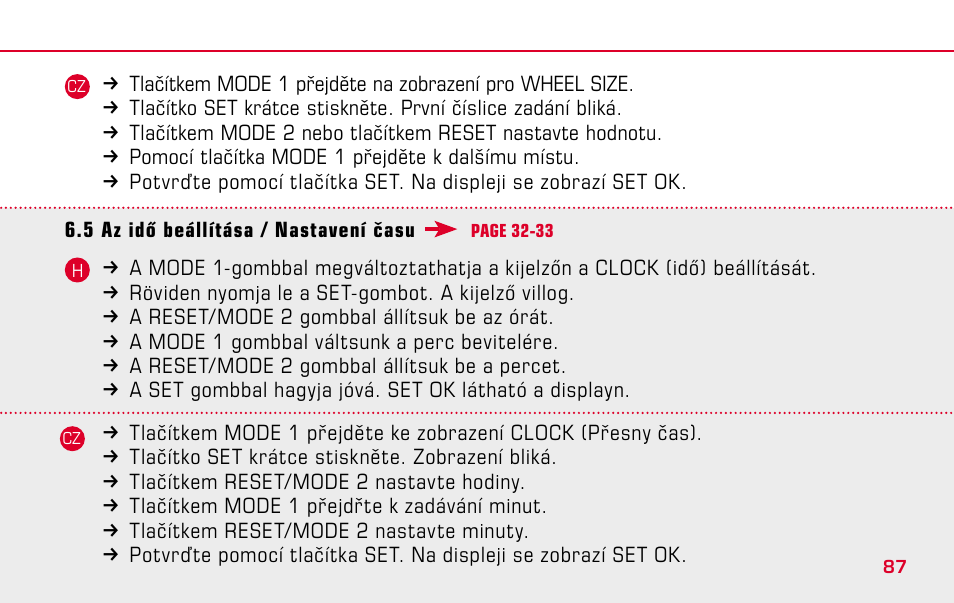 SIGMA BC 1009 STS User Manual | Page 87 / 100