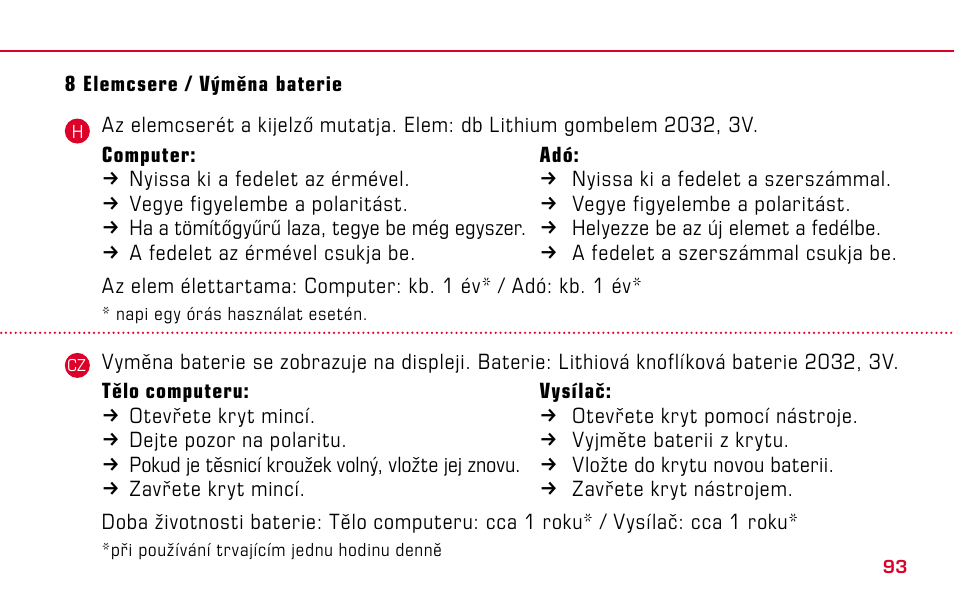 SIGMA BC 1009 STS User Manual | Page 93 / 100