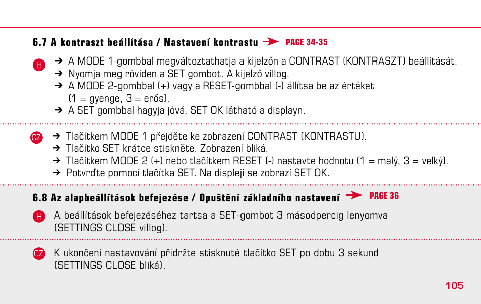 SIGMA BC 1609 STS User Manual | Page 105 / 120