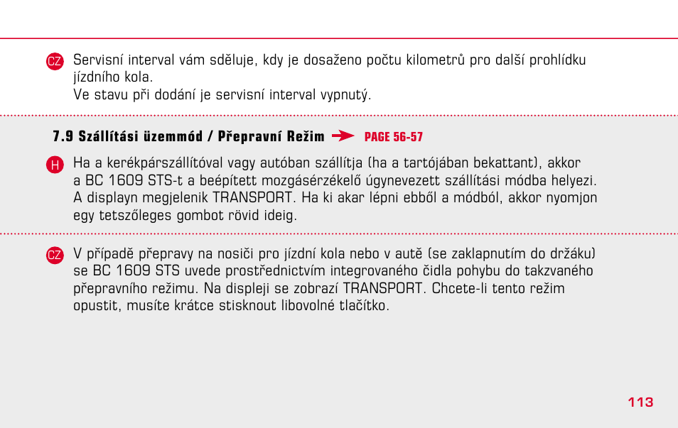 SIGMA BC 1609 STS User Manual | Page 113 / 120