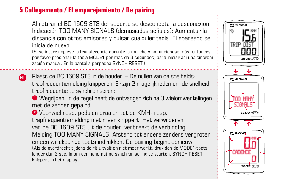 SIGMA BC 1609 STS User Manual | Page 17 / 120