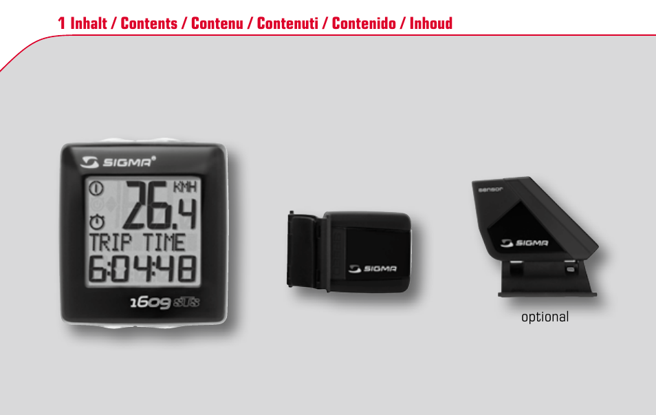 SIGMA BC 1609 STS User Manual | Page 2 / 120