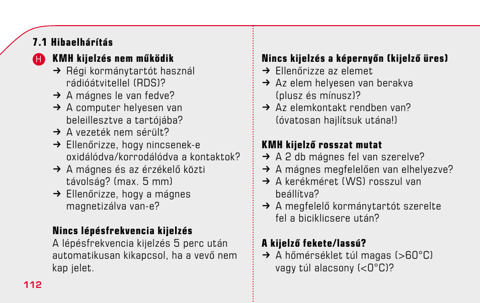 SIGMA BC 1609 User Manual | Page 112 / 116