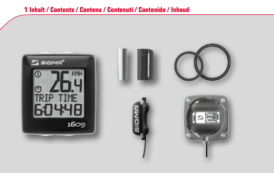SIGMA BC 1609 User Manual | Page 2 / 116