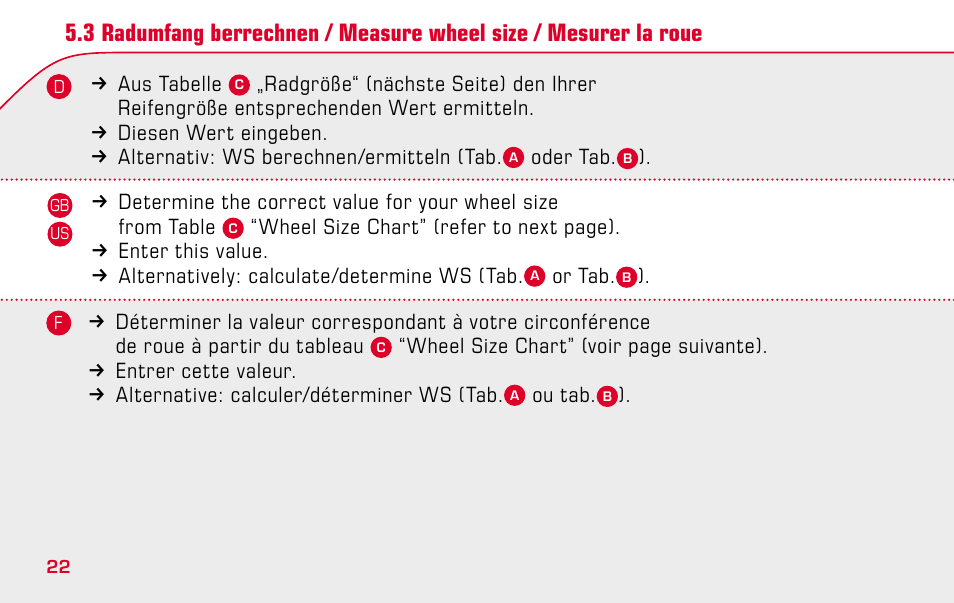 SIGMA BC 1609 User Manual | Page 22 / 116