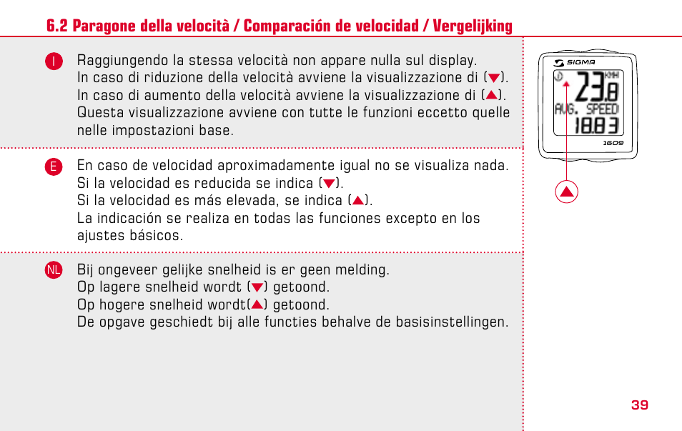 SIGMA BC 1609 User Manual | Page 39 / 116