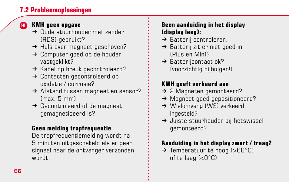 SIGMA BC 1609 User Manual | Page 66 / 116