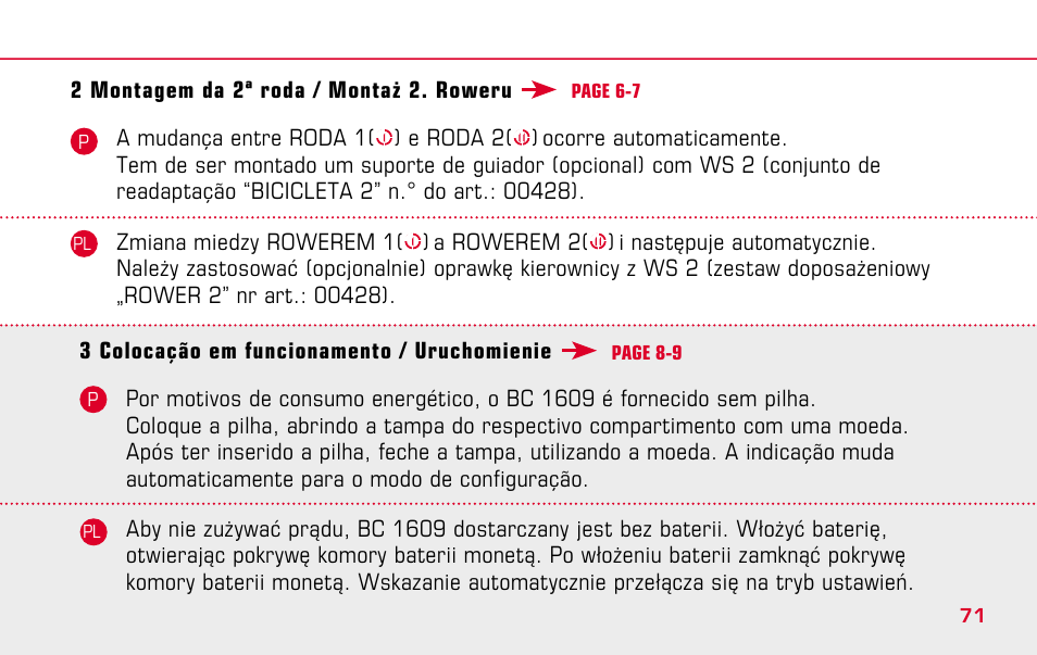 SIGMA BC 1609 User Manual | Page 71 / 116