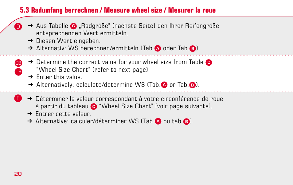 SIGMA BC 1009 User Manual | Page 20 / 92