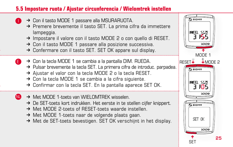 SIGMA BC 1009 User Manual | Page 25 / 92