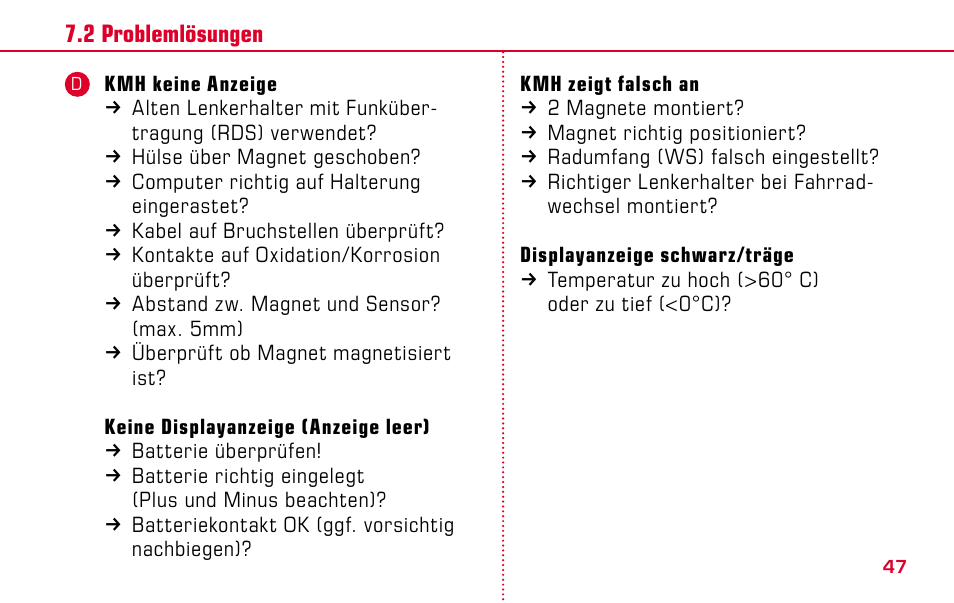 SIGMA BC 1009 User Manual | Page 47 / 92