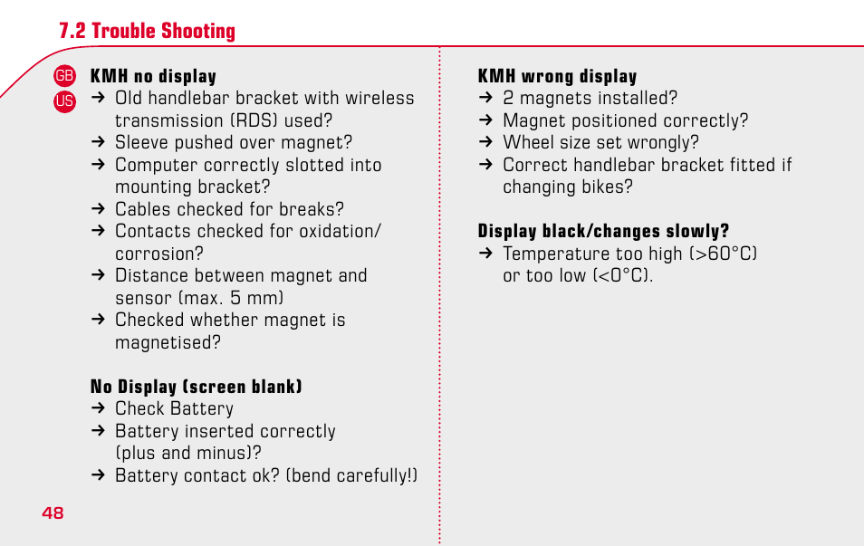 SIGMA BC 1009 User Manual | Page 48 / 92