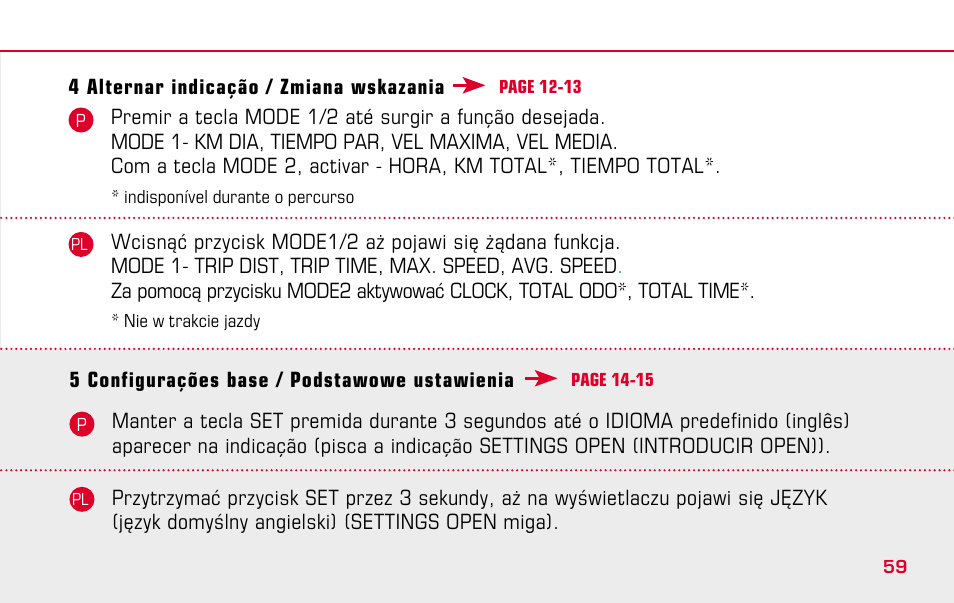 SIGMA BC 1009 User Manual | Page 59 / 92