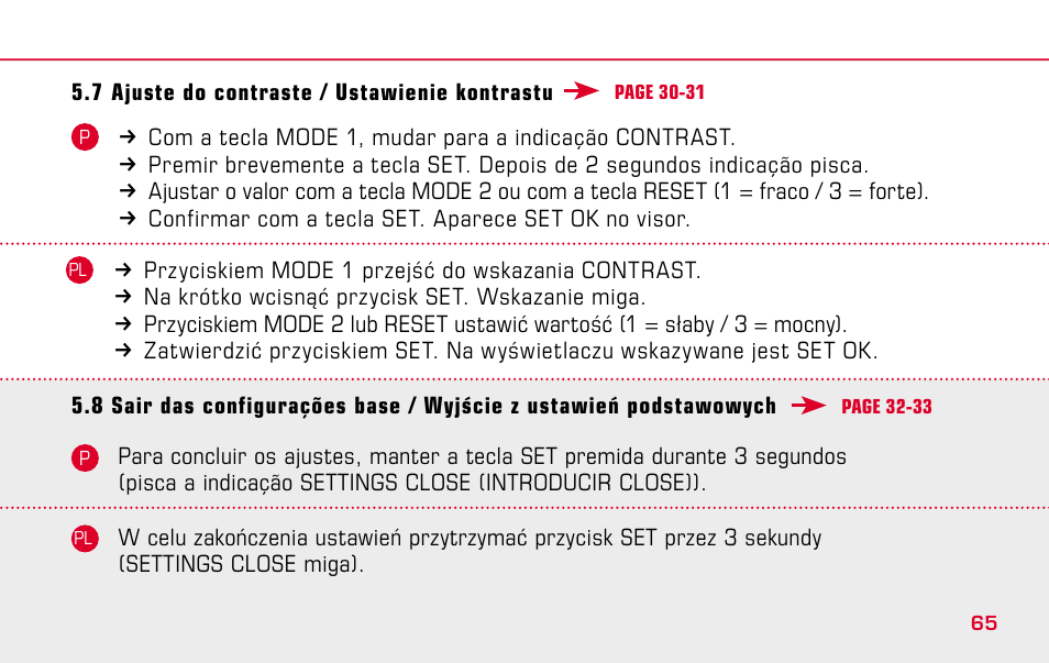 SIGMA BC 1009 User Manual | Page 65 / 92