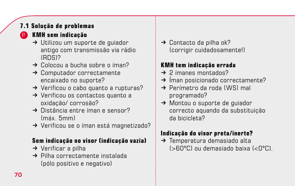 SIGMA BC 1009 User Manual | Page 70 / 92