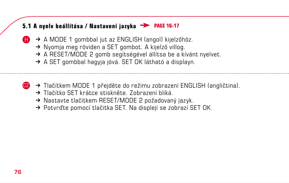 SIGMA BC 1009 User Manual | Page 76 / 92