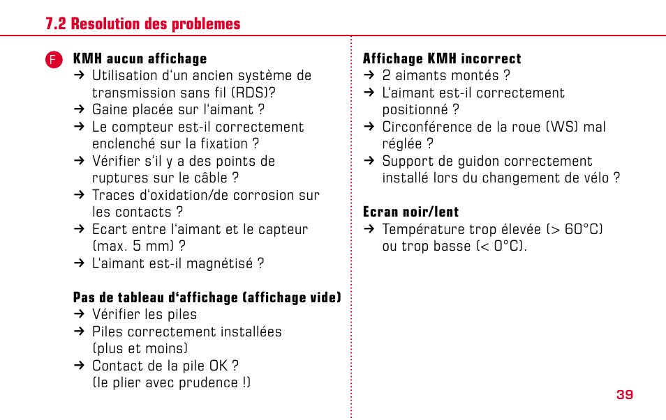 SIGMA BC 509 User Manual | Page 39 / 72